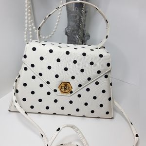 50's😍Retro Grometric Polka-Dot Fabric Bag/